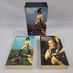 Leo Tolstoy War and Peace 1974 Vintage 2 Book Softcover Set & Slipcase